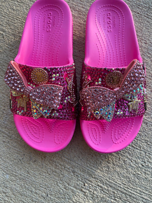 Bling and Bows Slides (Womens)