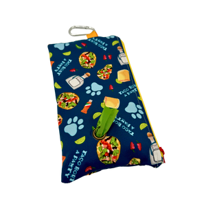 Hand Purse With Poop Bag Pouch Option - It's A Pawty Collection