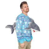 3D Shark Plushie Ugly Christmas Sweater