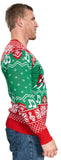 Music Band Elf Road Cross Walk Elves Knitted Ugly Christmas Sweater