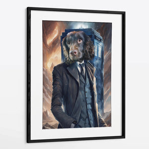 Dogtor Who - Custom Pet Portrait Framed