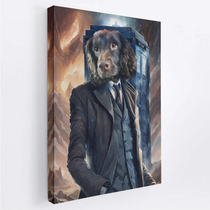 Dogtor Who - Custom Royal Pet Portrait Canvas