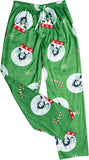 Buddy the Elf Snowflakes Candy Cane Christmas Green Lounge Pants