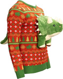 3D Triceritops Dinosaur Ugly Christmas Sweater