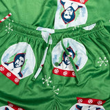 Buddy the Elf Snowflakes Candy Cane Christmas Green Lounge Pants