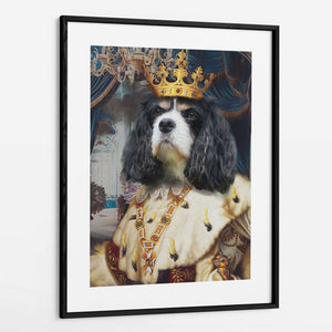 King Alfred - Custom Royal Pet Portrait Framed