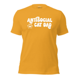 Antisocial Cat Dad Unisex Tee | Pet Obsessed People