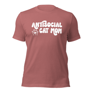 Antisocial Cat Mom Unisex Tee