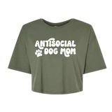 Antisocial Dog Mom Cotton Crop