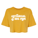 Antisocial Dog Mom Cotton Crop