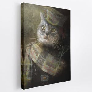 Bagpuss - Custom Royal Pet Portrait Canvas