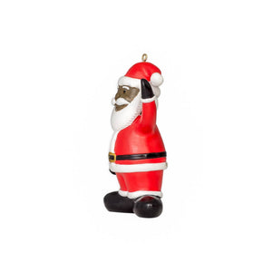 Black Santa Christmas Tree Ornament Decoration