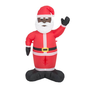 Inflatable Christmas Black Santa Claus Decoration