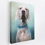 Traditional Blue Hue - Custom Pet Portrait Canvas