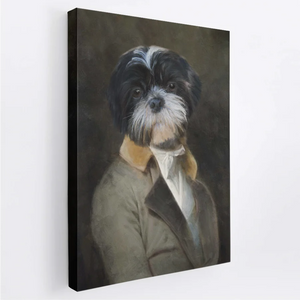 Dressed for Dinner - Custom Royal Pet Portrait Canvas