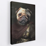 Caesar - Custom Royal Pet Portrait Canvas