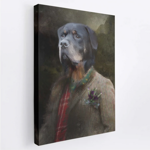 Highlander - Custom Royal Pet Portrait Canvas