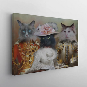 Trio - Custom Pet Portrait Canvas