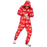 Ugly Christmas Sweater Style Fair Isle Jumpsuit Adult Union Suit Unisex Pajamas