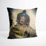 Fireman - Custom Pet Portrait Cushion