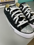 Women's Low Top Bling Converse (Please Read Description)