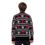 Deadpool Holiday Snow Stripes Ugly Christmas Sweater