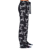 Deathrow Records Logo Toss Adult Sleep Lounge Pants