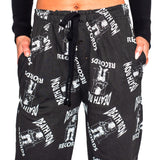 Deathrow Records Logo Toss Adult Sleep Lounge Pants