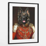 Duke - Custom Royal Pet Portrait Framed