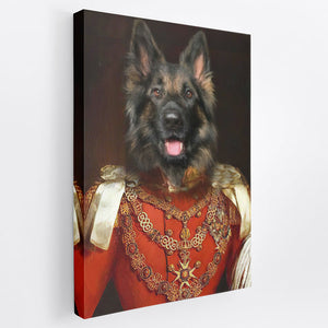 Duke - Custom Royal Pet Portrait Canvas