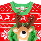 Reindeer Trophy Head 3D LED Sweater