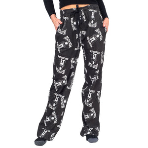 Deathrow Records Logo Toss Adult Sleep Lounge Pants