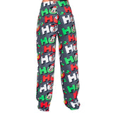 Mickey Mouse Goofy Donald Duck as Santa Ho Ho Ho Christmas Lounge Pants