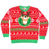 Reindeer Trophy Head 3D LED Sweater