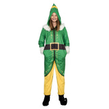 Buddy the Elf Costume Pajamas Union Jumpsuit