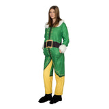 Buddy the Elf Costume Pajamas Union Jumpsuit