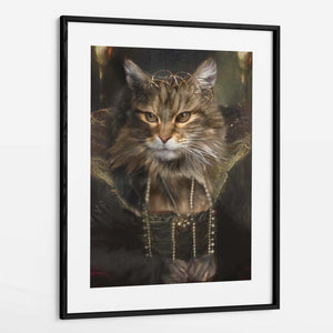 Elizabeth - Custom Royal Pet Portrait Framed