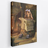 Fireside Girl - Custom Royal Pet Portrait Canvas