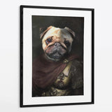 Caesar - Custom Royal Pet Portrait Framed