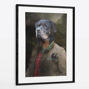 Highlander - Custom Royal Pet Portrait Framed