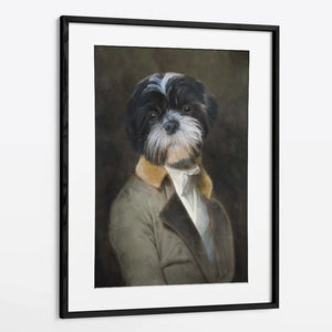 Dressed for Dinner - Custom Royal Pet Portrait Framed