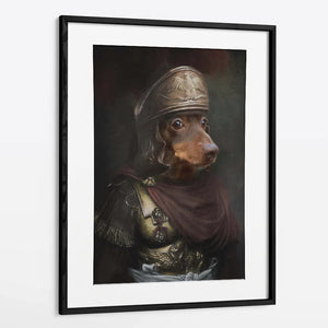 Gladius - Custom Royal Pet Portrait Framed