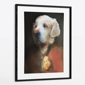 Ludwig - Custom Royal Pet Portrait Framed