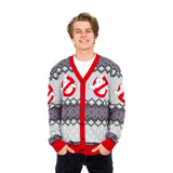 Ghostbusters Logo Ugly Christmas Cardigan Sweater