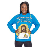 Women's Gonna Party Cuz It's His Birthday Jesus Ugly Christmas Sweater