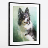 Traditional Green Hue - Custom Pet Portrait Framed