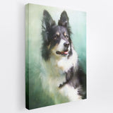 Traditional Green Hue - Custom Pet Portrait Canvas