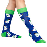 Happy Snowmen Ugly Christmas Socks - Adult