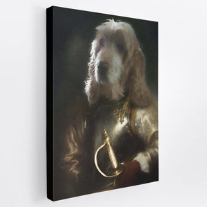 Harold - Custom Royal Pet Portrait Canvas