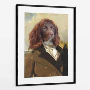 Heathcliff - Custom Royal Pet Portrait Framed